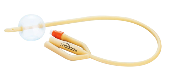 Three Way Silicone Coated Latex Foley Catheter