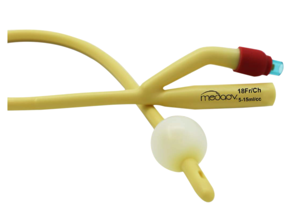 Two Way Silicone Coated Latex Foley Catheter
